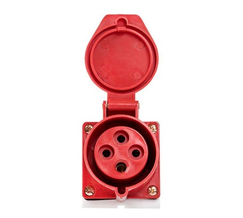 Розетка наружн. уст. 32А 380В 3P+РЕ IP44 (124) EKF ps-124-32-380 Розетка наружн. уст. 32А 380В 3P+РЕ IP44 (124) EKF ps-124-32-380